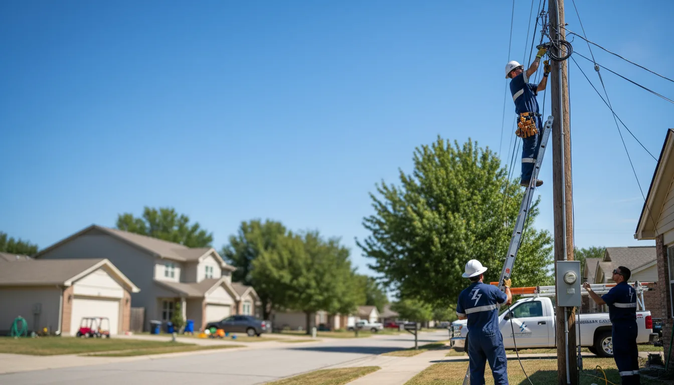 Residential electrician providing installation services in Wells, MN